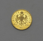 Zlatý 8 Gulden / Osmizlatník 1881 bz