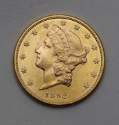 20 Dollar 1892 S - Coronet Head - Super Stav!