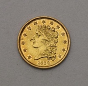 Zlatý 2 a 1/2 Dollar 1834 - Classic Head - Nádherný! Vzácný!