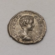 Stříbrný Denár - Geta jako Caesar 198-209 n.l.
