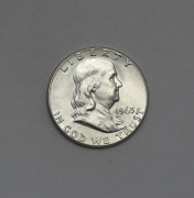 Stříbrný 1/2 Dollar 1963 - Franklin - Zvon Svobody!
