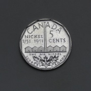 5 Cents 1951 - Jiří VI. - Sudburry - Canada - Big Nickel