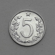 5 Haléř 1970 - Československo - Vzácný!
