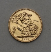 Zlatý Sovereign / Libra 1981 - Elizabeth II. - Anglie!