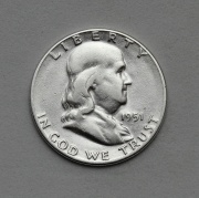 Stříbrný 1/2 Dollar 1951 S - Benjamin Franklin - Zvon Svobody