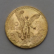 Zlaté 50 Pesos 1945 - Centenario - Mexico!
