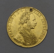 Zlatý Čtyřdukát FJ I. 1890 bz