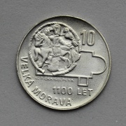 10 Kčs 1966 - 1100 Let Velké Moravy