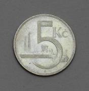 Stříbrná 5 Kčs 1931 - Vzácnější!