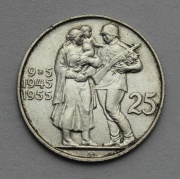 25 Kčs 1955 - Desáte Výročí Osvobození