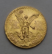 Zlaté 50 Pesos 1943 - Centenario - Mexico - Vzácné
