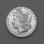 Stříbrný Morgan Dollar 1887 - TOP STAV!