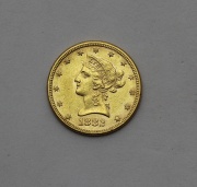 Zlatý 10 Dollar 1882 - Coronet Head!