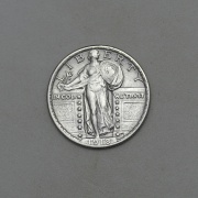Stříbrný 1/4 Dollar 1918 - Standing Liberty