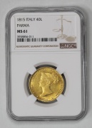 40 Lire 1815 - Marie Luisa Rakouská - Parma - MS61!
