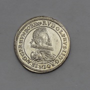 Stříbrný Tolar 1606 - Rudolf II. - Povedený!