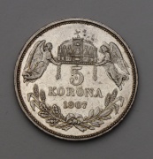 5 Korun 1927 Československo - Velmi Vzácná!