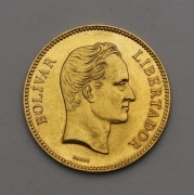 Zlaté 100 Bolivares 1886 - Venezuela - Velmi Vzácné!