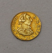Zlaté 1/2 Escudo 1786 - Carlos III. - Španělsko! Super Stav! R!