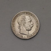 Stříbrná Koruna Františka Josefa I. 1897 bz - Vzácná!