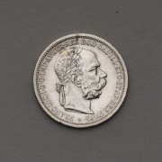 Stříbrná Koruna Františka Josefa I. 1900 bz - Super stav!
