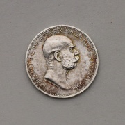 Stříbrná Koruna Františka Josefa I. 1908 bz - Super Stav!