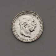 Stříbrná Koruna Františka Josefa I. 1913 - Super Stav!