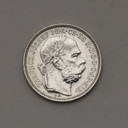 Stříbrná Koruna Františka Josefa I. 1896 KB - Super Stav!