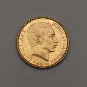 Zlatý 20 Kroner 1914 VBP - Christian X. - Dánsko - Vzácný!
