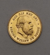 Zlatý 10 Gulden 1875 - Willem III. - Holandsko - Super Stav!