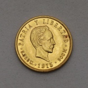 Zlaté 5 Pesos 1915 - José Martí - Kuba - Vzácné!