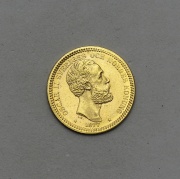 Zlatý 20 Kronor 1877 EB - Oskar II. - Švédsko!