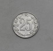 25 Haléř 1964 - ČSSR - Vzácný!