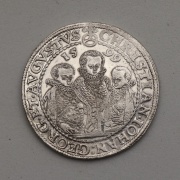 Stříbrný Tolar 1599 HB - Tři Bratři - Sasko!