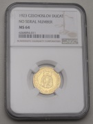 Zlatý Dukát Sv. Václava 1923 - NGC MS64!