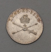 Stříbrný Korunovační Žeton František I.(II.) 1792 - Frankfurt!