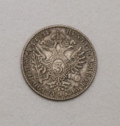 Stříbrný 3 Krejcar 1831 A - František I. - Stuhy na Krku - RRR!