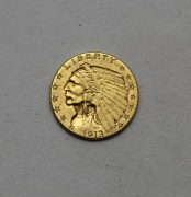 Zlatý 2 a 1/2 Dollar 1913 - Indian Head