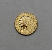 Zlatý 2 a 1/2 Dollar 1915 - Indian Head
