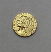 Zlatý 5 Dollar 1909 S - Indian Head - Vzácnější!