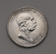 Stříbrná 5 Corona Františka Josefa I. 1908 bz - Jubilejní! #2