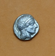 Stříbrná Řecká Tetradrachma - Athény 454-404 pr. nl.
