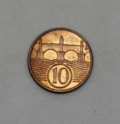 10 Haléř 1937 Československo - Top Stav!