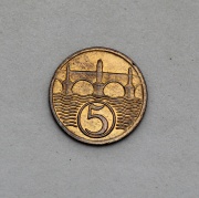 5 Haléř 1923 Československo - TOP STAV!