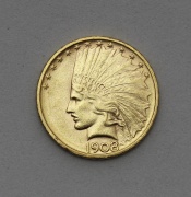 Zlatý 10 Dollar 1908 D - Indian Head - No Motto!