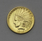 Zlatý 10 Dollar 1913 P - Indian Head!