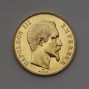 Zlatý 50 Frank 1858 A - Napoleon III. - Francie!