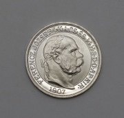 5 Korona Fratiška Josefa I. 1907 KB - Korunovační - TOP!!!