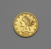 5 Dollar 1886 S - Coronet Head