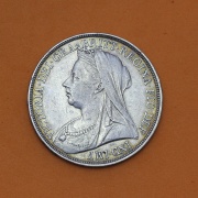 Stříbrný Crown 1897 - Victoria - Anglie!